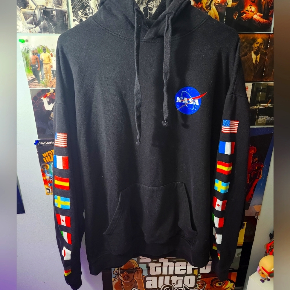 Nasa hoodie all countries XL black